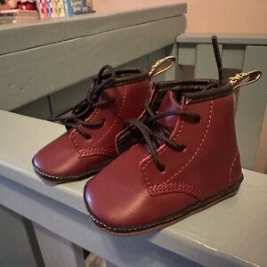 NWOT Dr. Martens Maroon Classic Baby Boots